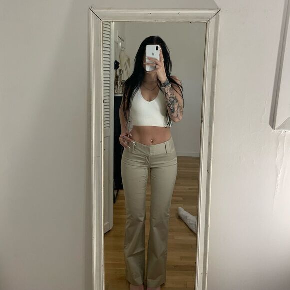 COPY - Banana Republic beige boot cut stretch pant - Picture 1 of 5